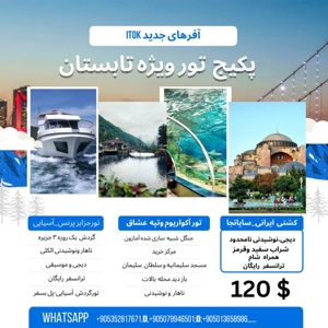 پکیج کامل تورهای تفریحی در استانبول فقط با 120 دلار 3 تور تفریحی گردشگری باخدمات وی آی پی